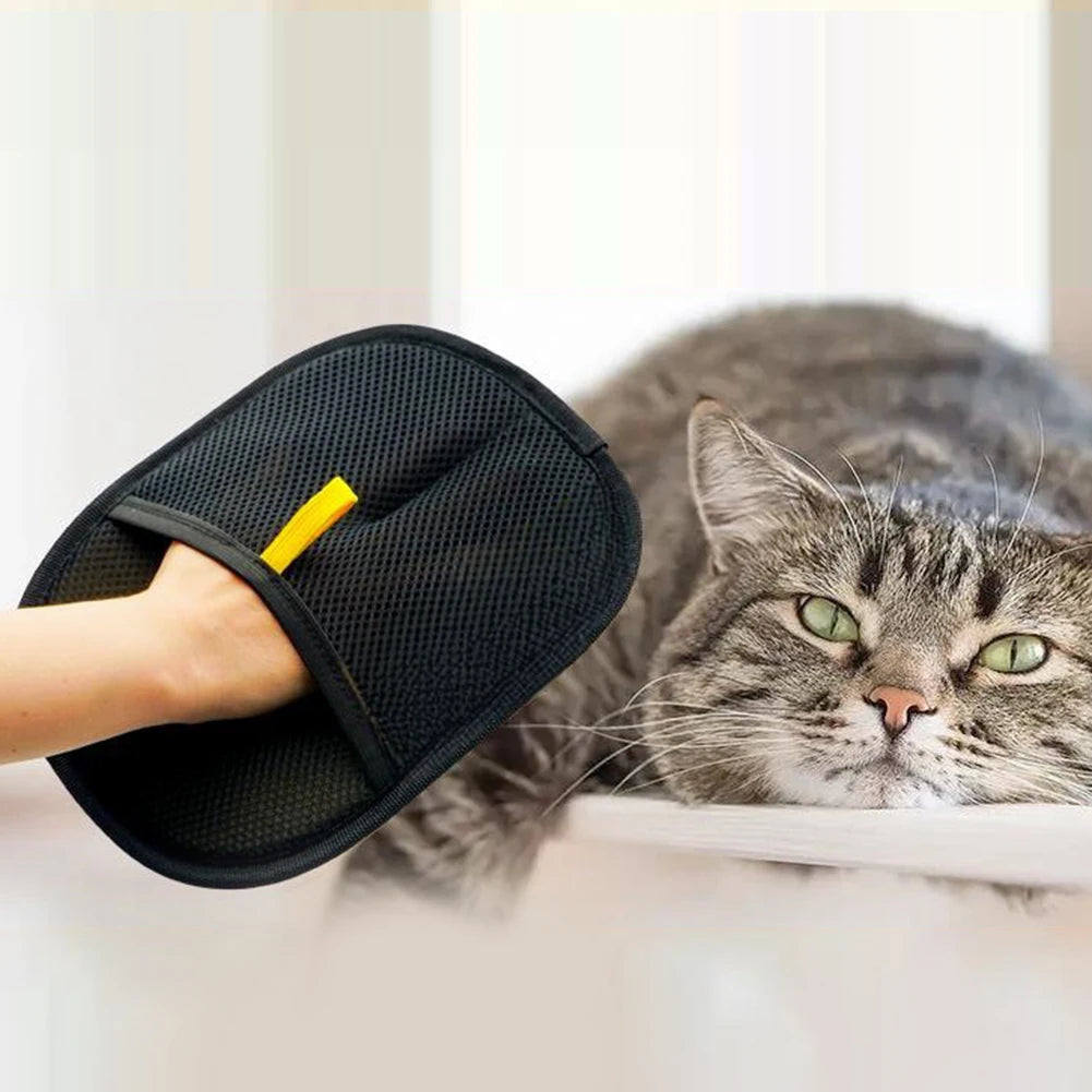 1/2/3 pcs Pet Grooming Gloves Pet Brush Gloves Deshedding Brush Glove for Dog Cat Rabbit with Long/Short/Curly Hair