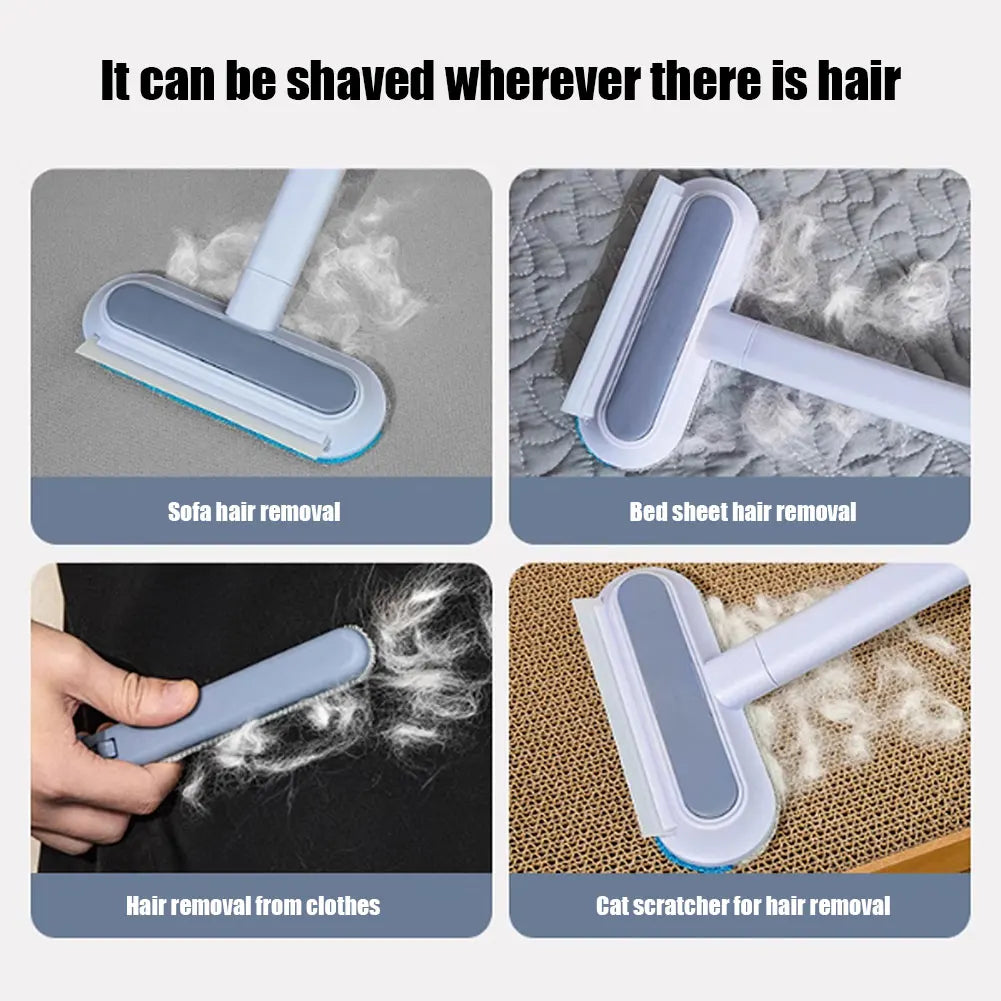 Pet Hair Remover Multifunctional Pet Hair Removal Brush Long Handle Cat Fur Brush Lint Brush for Cats and Dogs
