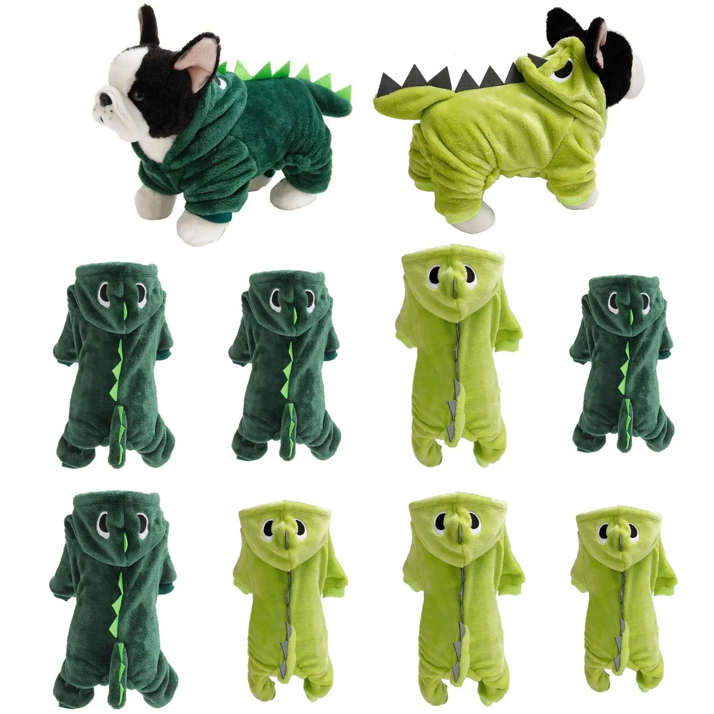 Creative Dog Dinosaur Costume Funny Birthday Fancy Dress Warm Clothes Outfits Halloween Christmas Cosplay Party Accessories