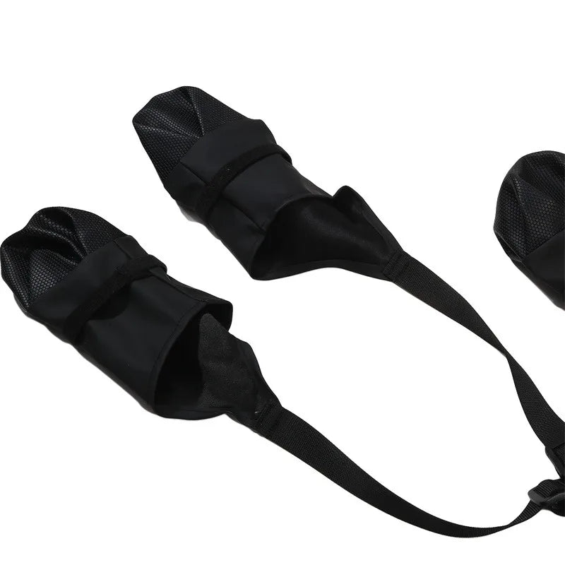 Adjustable Dog Boots Waterproof Dog Shoes Breathable Pet Suspender Boots Anti-Dirty Pet Shoes Polyester Puppy Walking Shoes