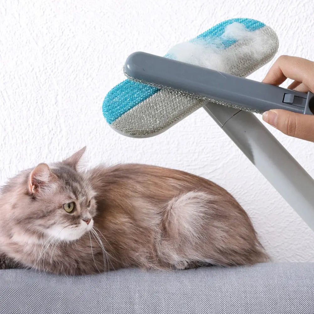 Pet Hair Remover Multifunctional Pet Hair Removal Brush Long Handle Cat Fur Brush Lint Brush for Cats and Dogs