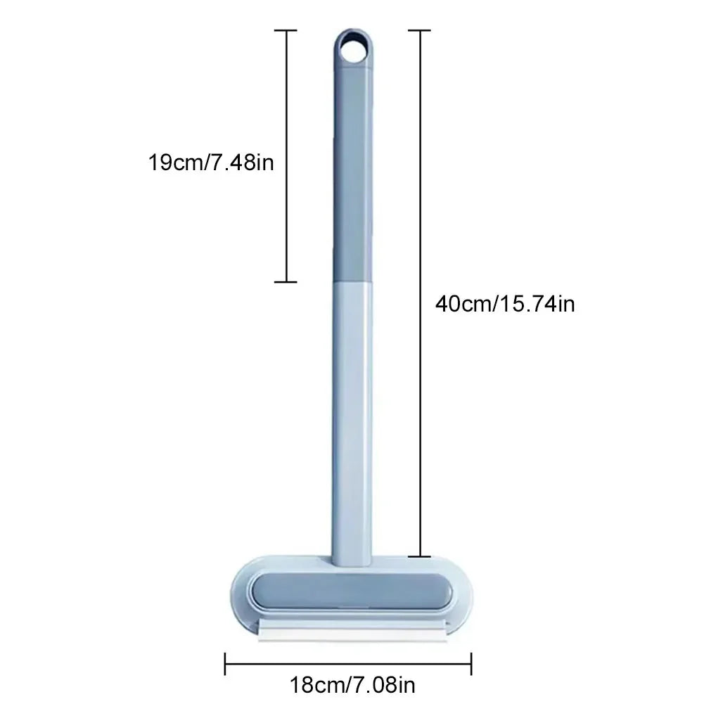 Pet Hair Remover Brush Carpet Bed Hair Cleaning Tool Versatile Window Screen Cleaner Brush with Squeegee Pet Supplies