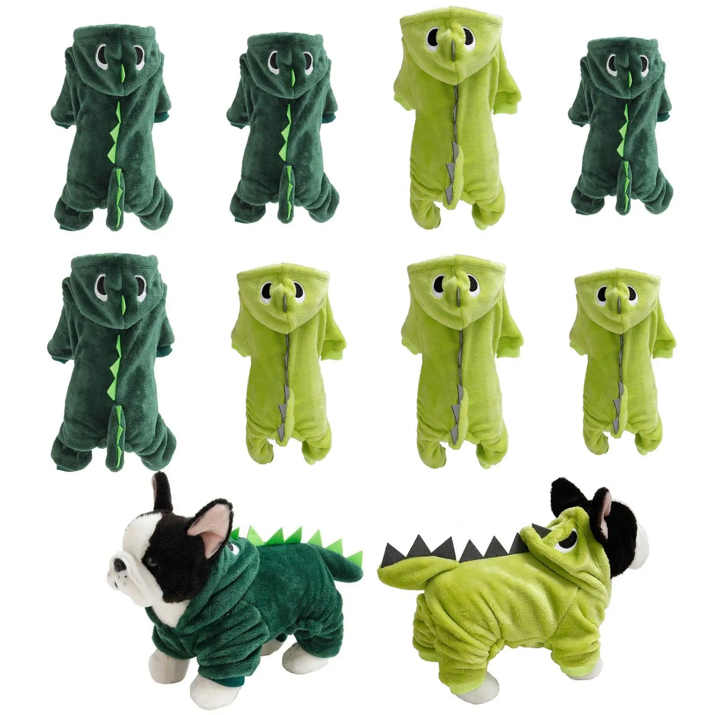Creative Dog Dinosaur Costume Funny Birthday Fancy Dress Warm Clothes Outfits Halloween Christmas Cosplay Party Accessories