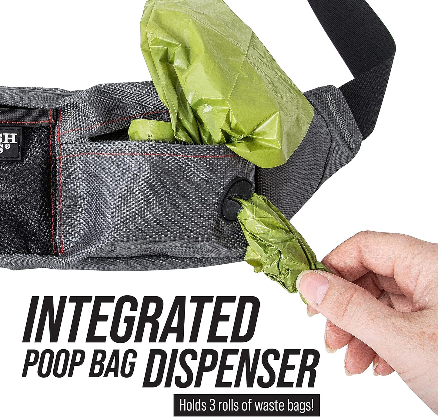 Dog Treat Pouch for Training | Training Treat Pouches for Pet Training | Treat Bag for Dog Training | Portable Kibble Snack Container for Pets | Fanny Pack Waist Belt Transport on the Go
